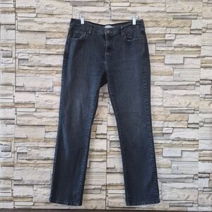 Levi’s 505 Straight Leg Jeans Women’s 12 Medium Dark Wash Blue Denim